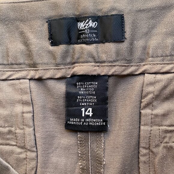 Mossimo Stretch Dark Khaki Chino Shorts - Picture 5 of 5